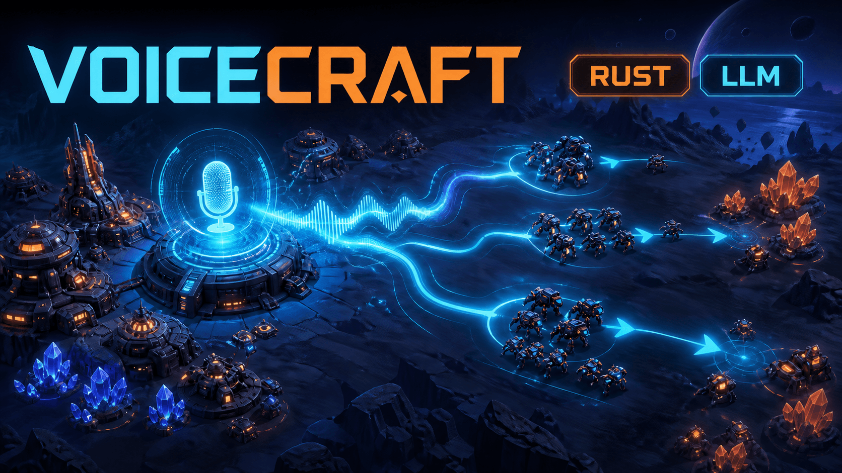 VoiceCraft: a Rust and LLM-powered voice-controlled strategy game